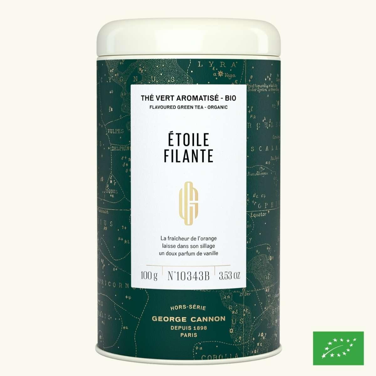 TOILE FILANTE - Th vert aromatis BIO - Bote 100 g