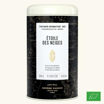 TOILE DES NEIGES - Th noir aromatis BIO - Bote 100g