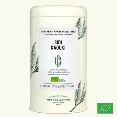 SIDI KAOUKI - Thé vert aromatisé BIO - Boîte 100g