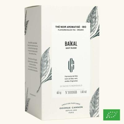 BAÏKAL Goût Russe - Thé noir aromatisé BIO - Boîte de 20 sachets