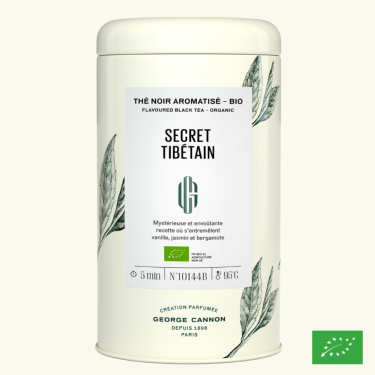 SECRET TIBÉTAIN - Thé noir aromatisé BIO - Boîte 100g 