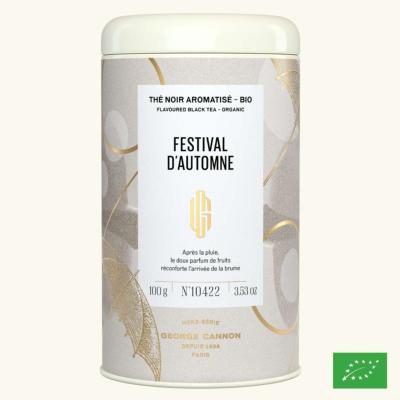 FESTIVAL D'AUTOMNE - Th noir aromatis BIO - Bote 100g