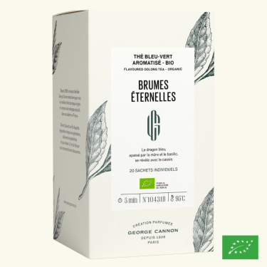 BRUMES ETERNELLES - Thé bleu-vert aromatisé BIO - boîte 20 sachets