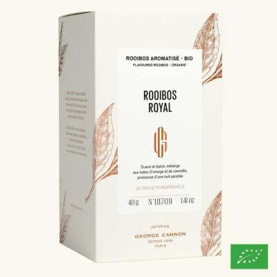 ROOIBOS ROYAL - Rooibos aromatisé BIO - Boîte 20 sachets