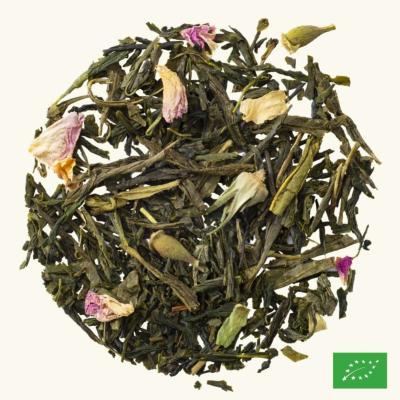 À L'OMBRE DES CERISIERS EN FLEURS - Thé vert aromatisé BIO - Recharge 100g 
