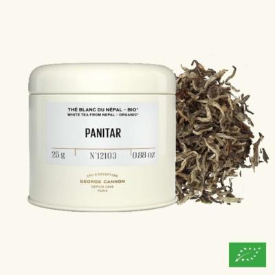 PANITAR - Thé blanc du Népal BIO - Cru d'exception - Boîte 25g