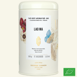 Maman devient LAO MA - Thé vert aromatisé BIO - Boîte 100g