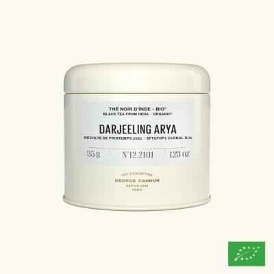 DARJEELING ARYA FIRST FLUSH 2021 - Cru d'exception d'Inde BIO - Boîte 35g