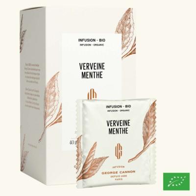 VERVEINE-MENTHE - Infusion BIO - Boîte 20 sachets individuels