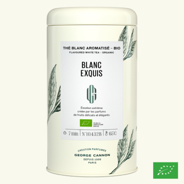 BLANC EXQUIS - Thé blanc aromatisé BIO - Boîte 50g