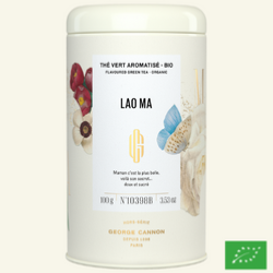 LAO MA - Thé vert aromatisé BIO - Boîte 100g