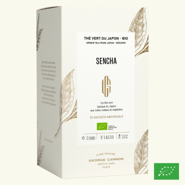 SENCHA - Thé vert du Japon BIO - Boîte 20 sachets