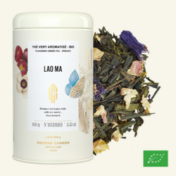 LAO MA - Thé vert aromatisé BIO - Boîte 100g