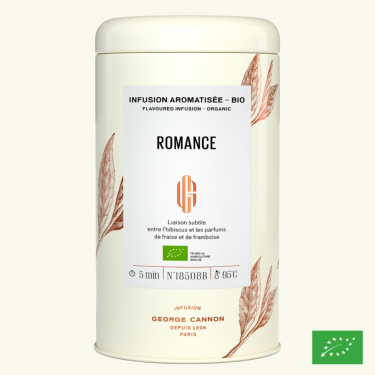 ROMANCE - Infusion aromatisée BIO - Boîte 100g