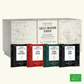 COFFRET THÉS ET INFUSION D'HIVER - sélection de thés de Noël Bio en sachets