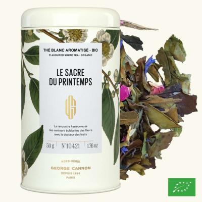 LE SACRE DU PRINTEMPS - Thé blanc aromatisé Bio - Boîte 50g