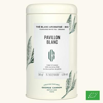 PAVILLON BLANC - Thé blanc aromatisé BIO - Boîte 50g