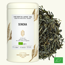 SENCHA - Thé vert du Japon BIO - Boîte 100g