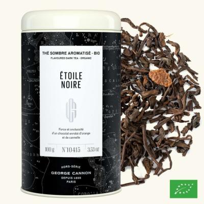 ÉTOILE NOIRE - Thé sombre aromatisé BIO - Boîte 100 g