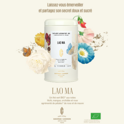 LAO MA - Thé vert aromatisé BIO - Boîte 100g