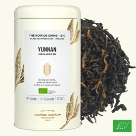 YUNNAN AIGUILLES D'OR - Thé noir de Chine BIO - Boîte 100g