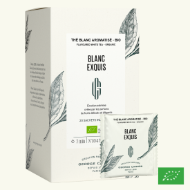 BLANC EXQUIS - Thé blanc aromatisé BIO - Boîte 20 sachets