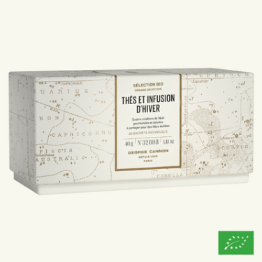 COFFRET THÉS ET INFUSION D'HIVER - SÉLECTION DE THÉS DE NOËL BIO EN SACHETS